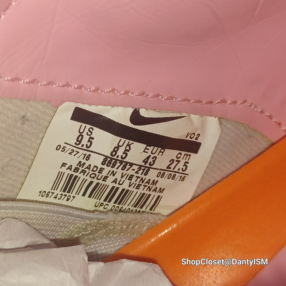 Nike SB Bruin Hyperfeel Quartersnacks sneakers in birch and space pink - Picture 9 of 16